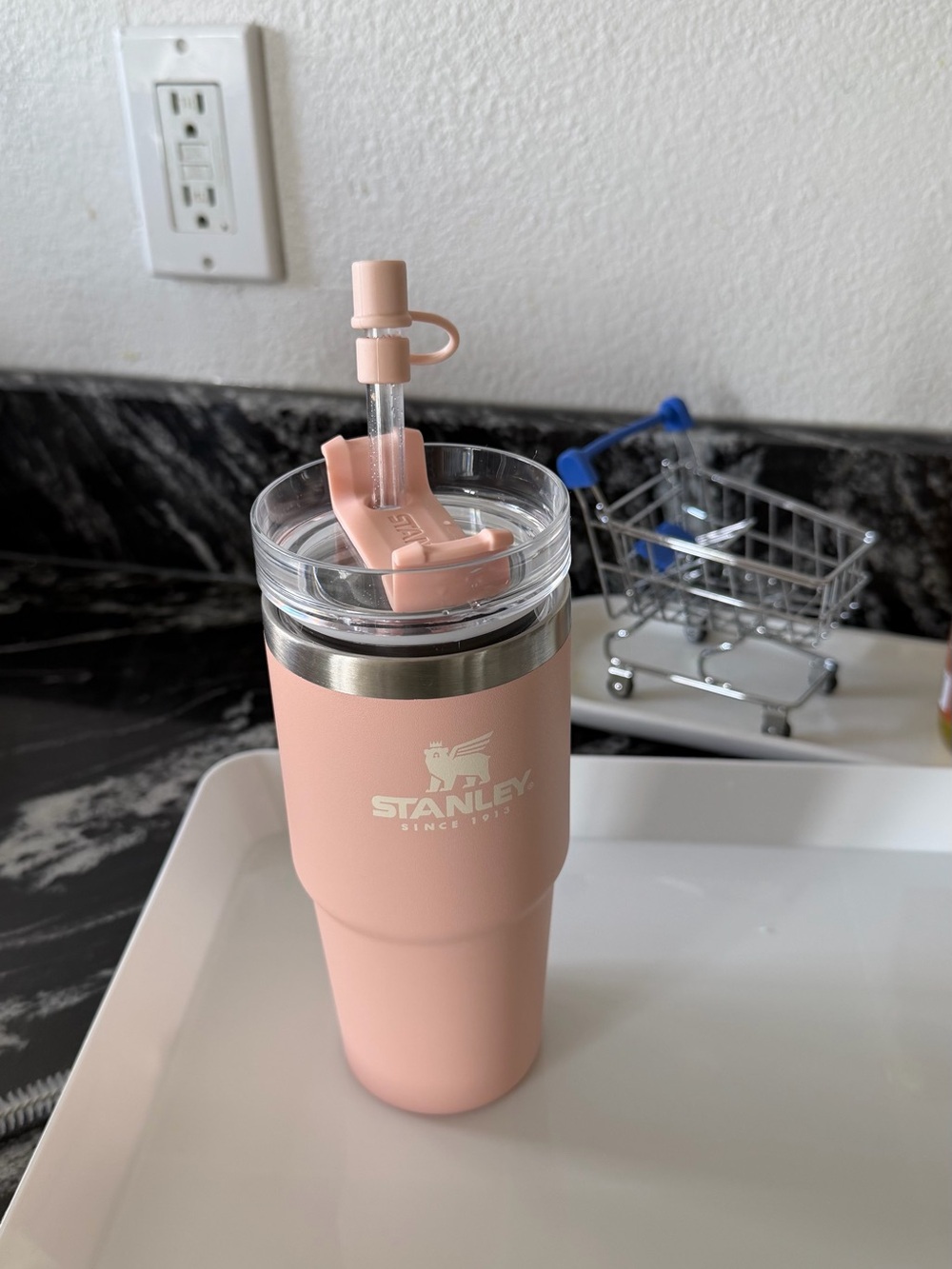 Stanley Blush Pink Insulated Straw Tumbler
